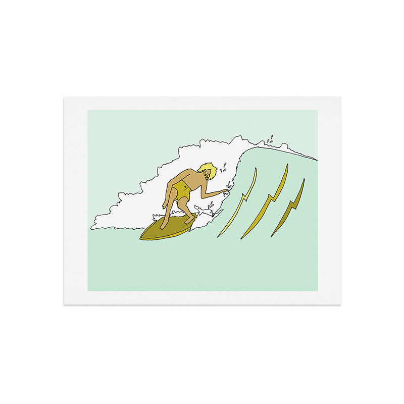 70s outer banks surf // retro surf by surfy birdy Art Print