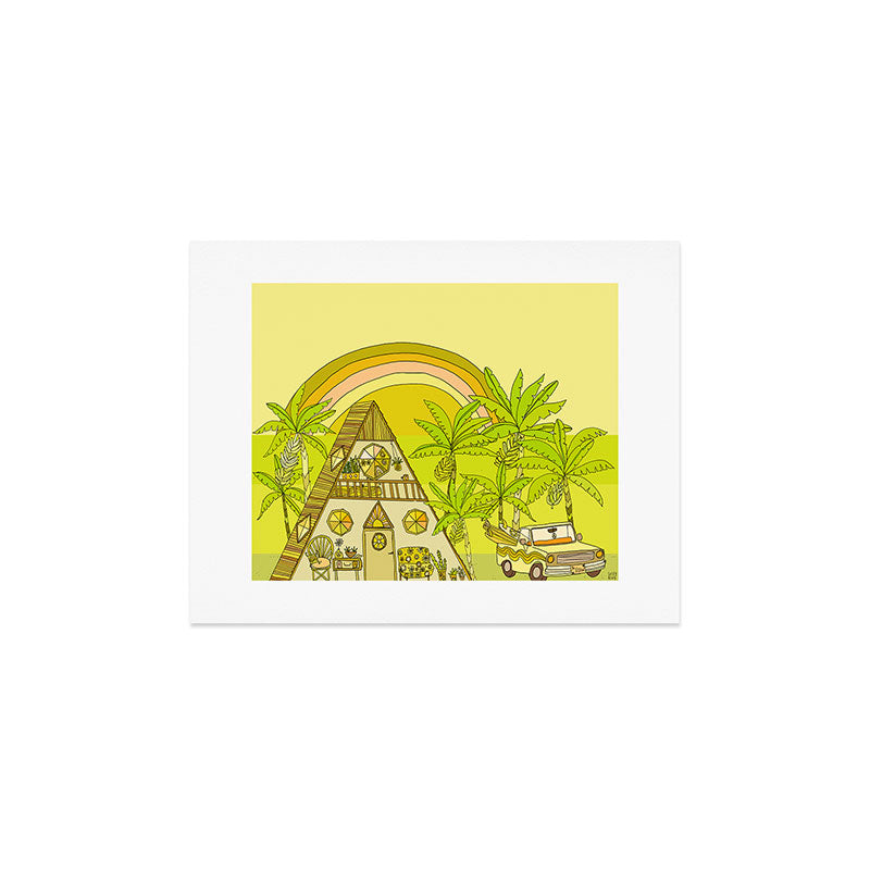 a frame simple living // banana pancakes // retro surf art by surfy birdy Art Print