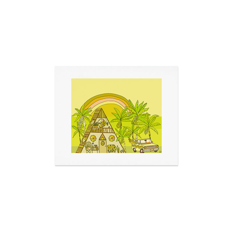 a frame simple living // banana pancakes // retro surf art by surfy birdy Art Print