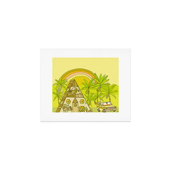 a frame simple living // banana pancakes // retro surf art by surfy birdy Art Print