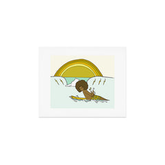 "buttons" kaluhiokalani 70s surf legend // retro surf art by surfy birdy Art Print