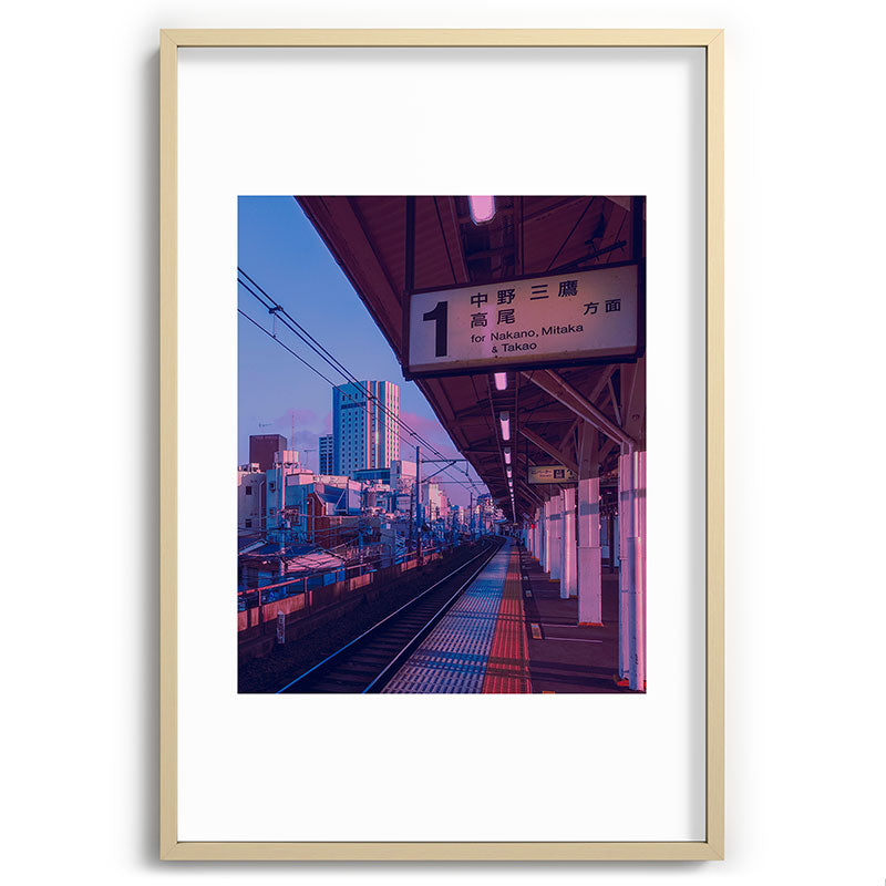 5 AM in Tokyo Framed Art Print