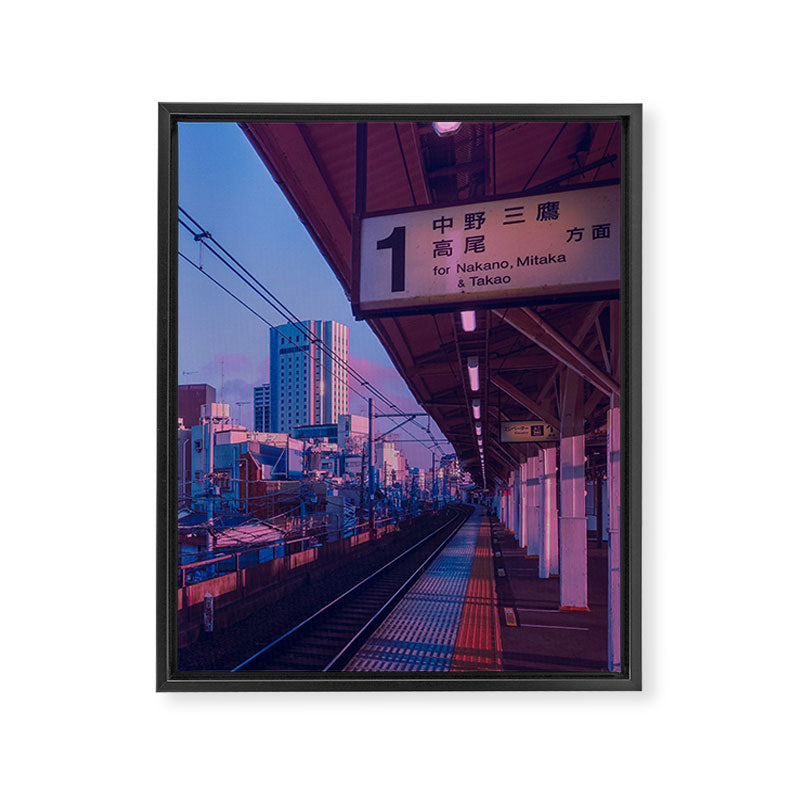 5 AM in Tokyo Framed Canvas Print