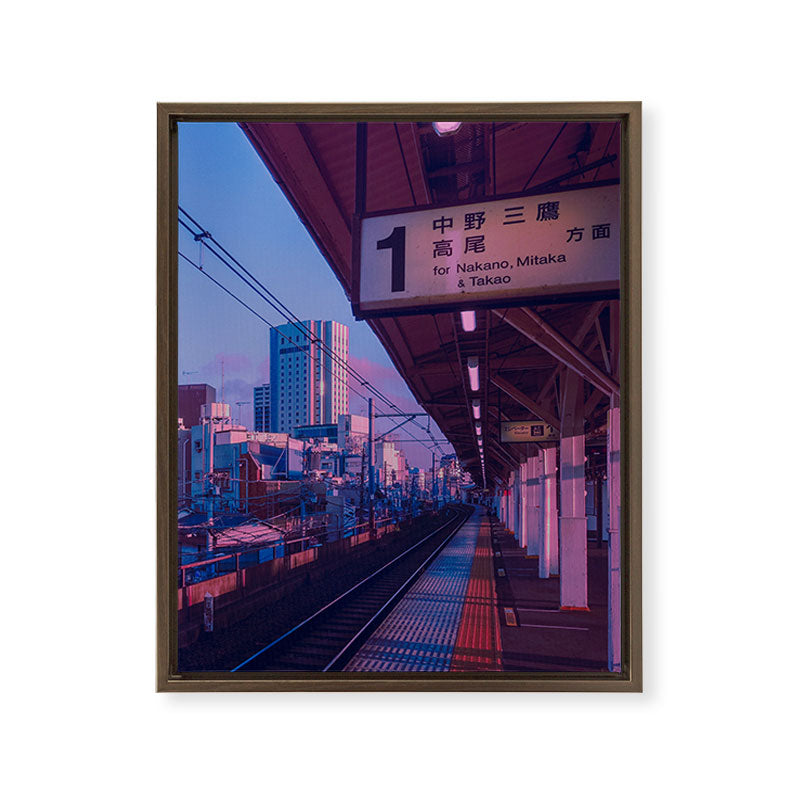 5 AM in Tokyo Framed Canvas Print