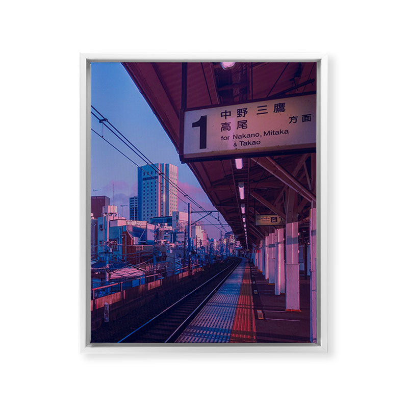 5 AM in Tokyo Framed Canvas Print