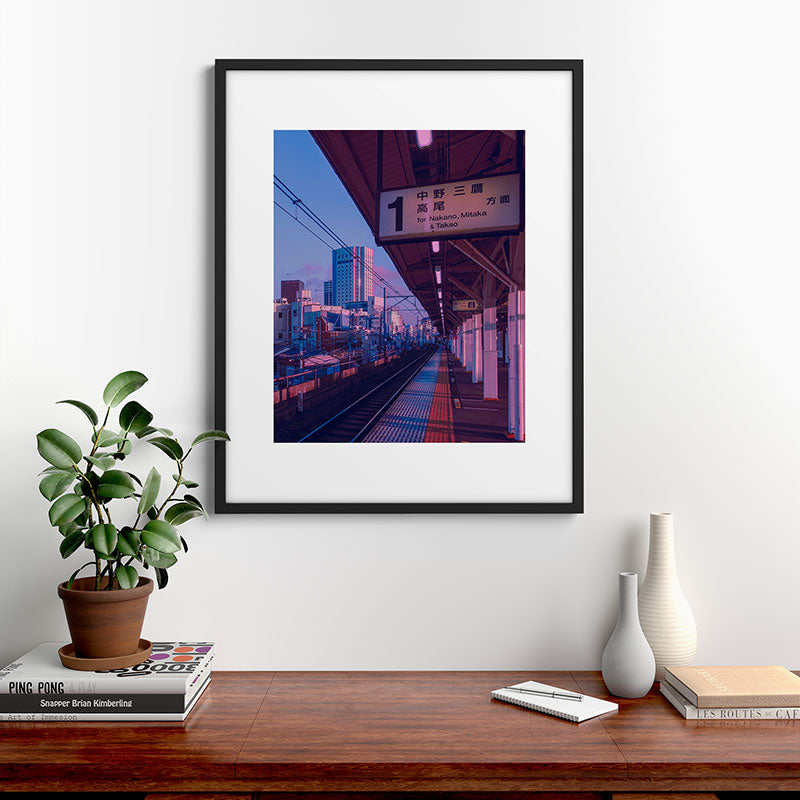 5 AM in Tokyo Framed Art Print