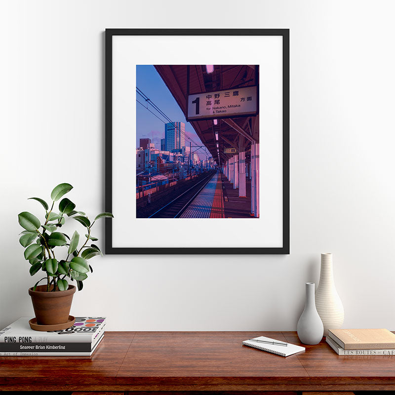 5 AM in Tokyo Framed Art Print