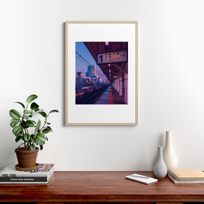 5 AM in Tokyo Framed Art Print