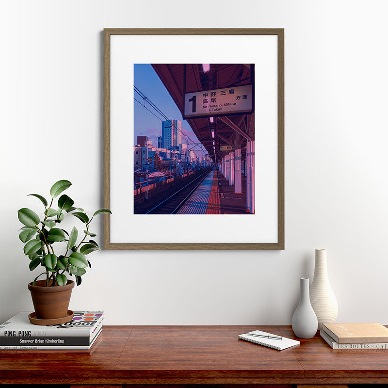 5 AM in Tokyo Framed Art Print