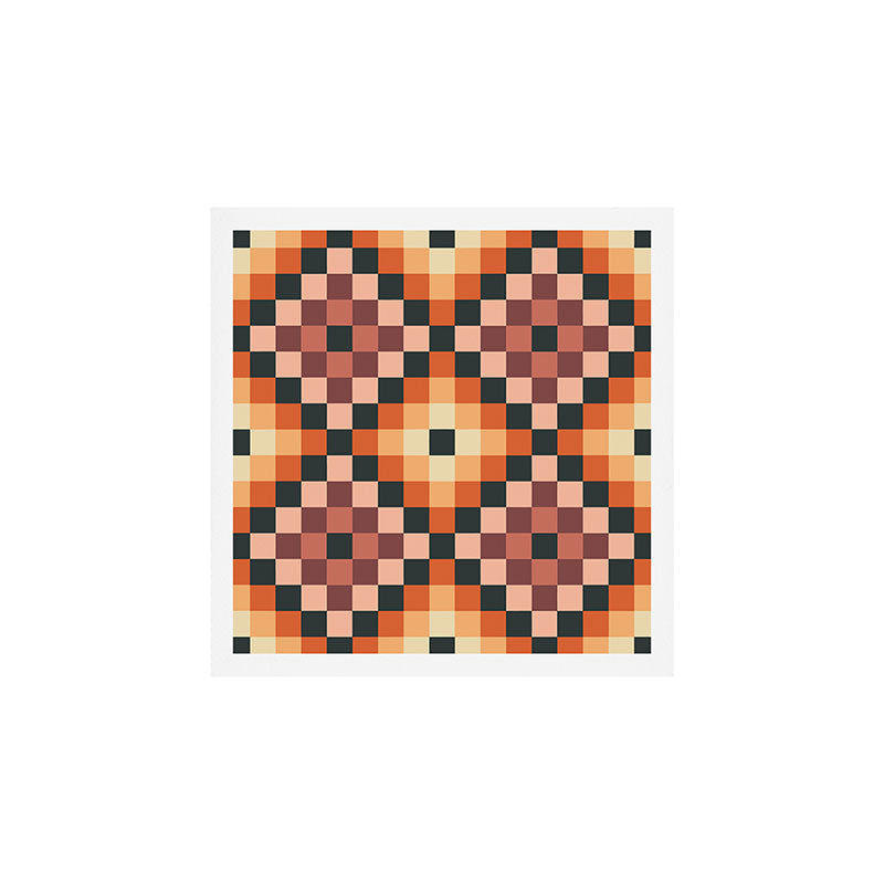 70s color squares pattern  Art Print