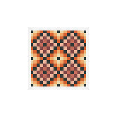 70s color squares pattern  Art Print