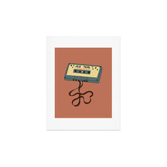 80s Vintage Cassette Mixed Tape  Art Print