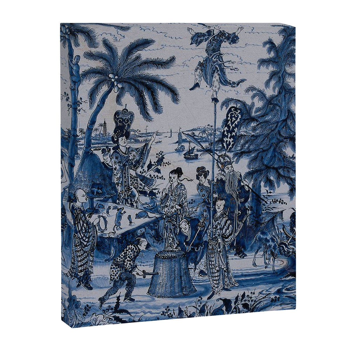 17th Century Delftware Chinoiserie Canvas Print
