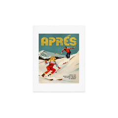 "Apres" Retro Pinup Ski Art Art Print