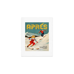 "Apres" Retro Pinup Ski Art Art Print