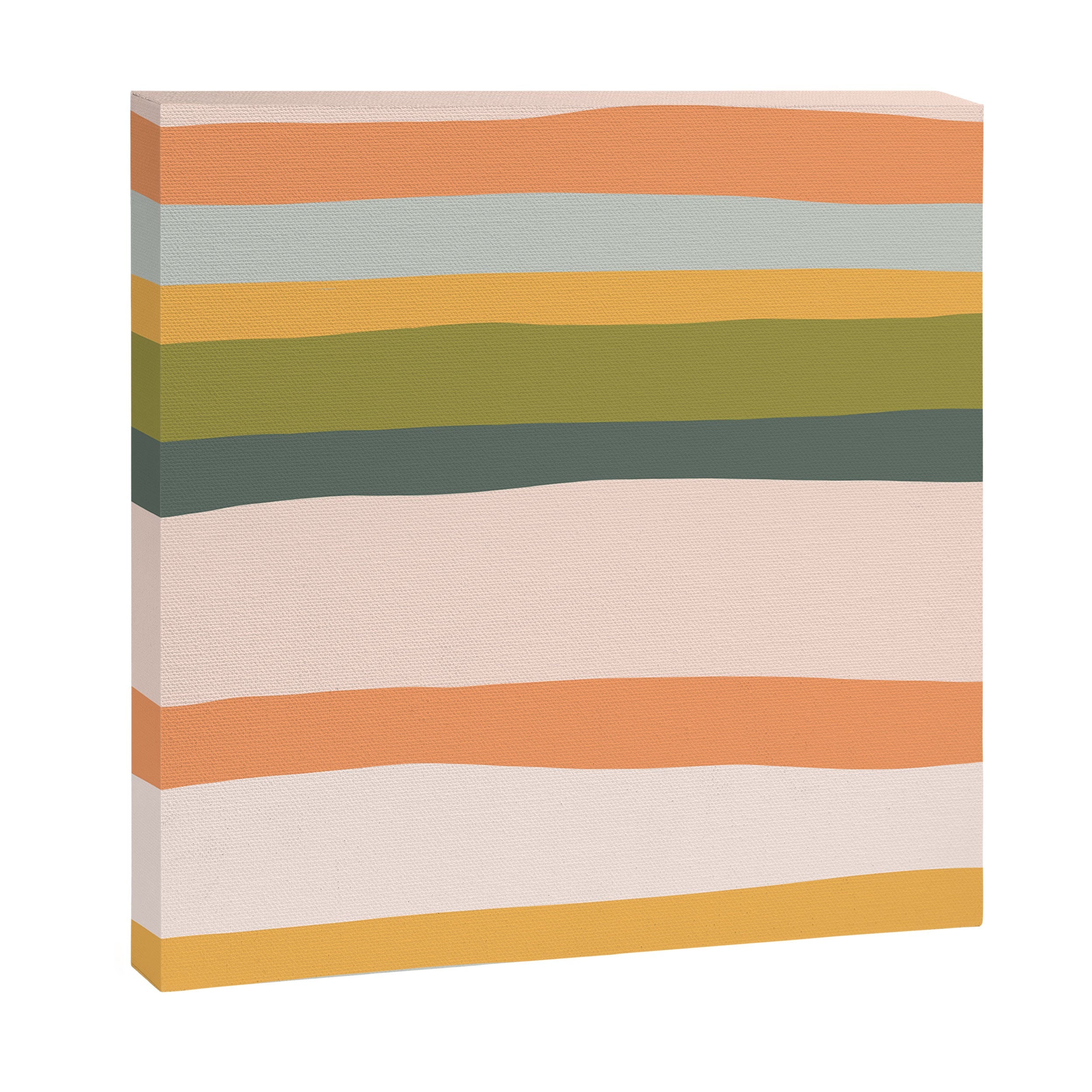 "Dreamy Stripes" Colorful & Fun Children's Stripe Pattern Canvas Print