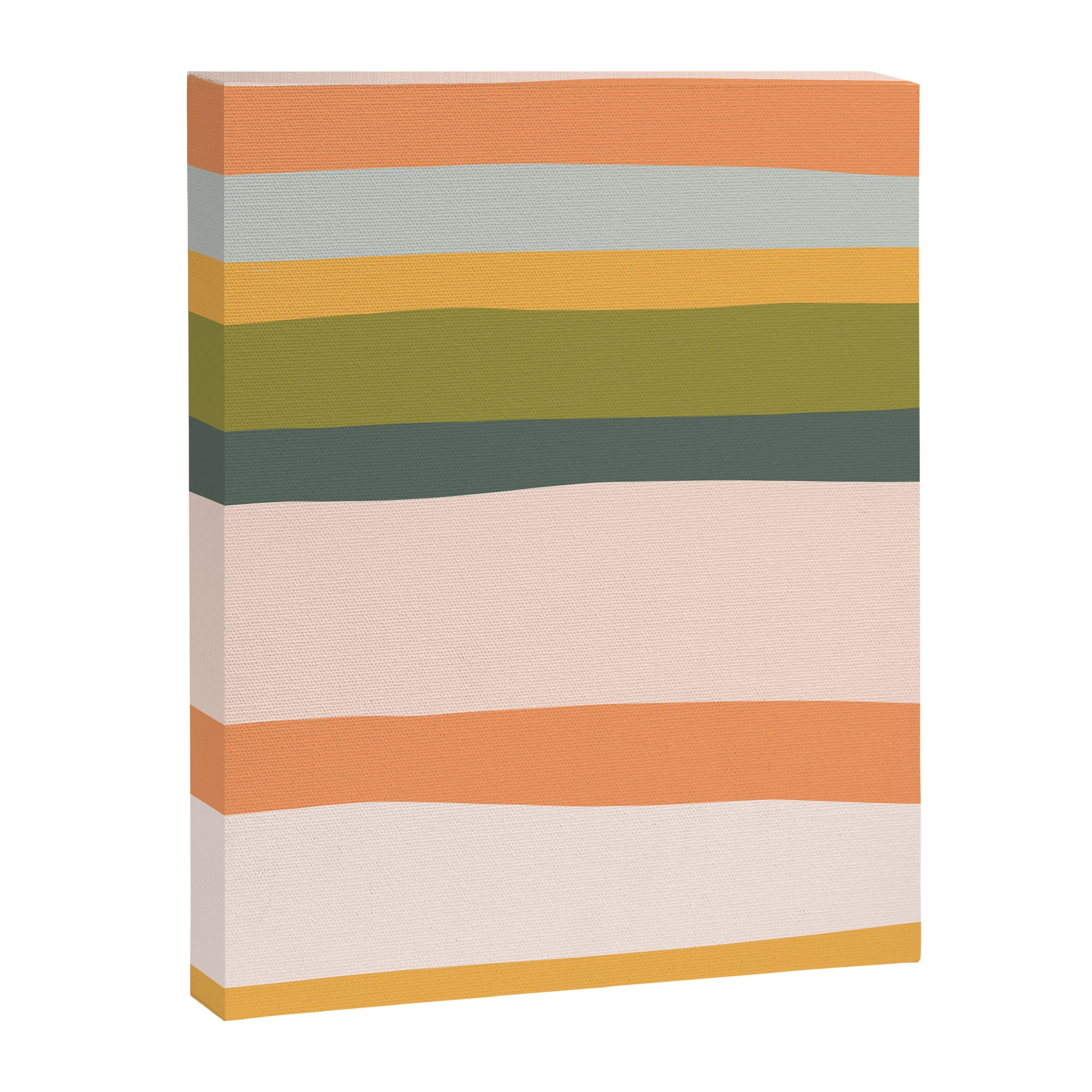 "Dreamy Stripes" Colorful & Fun Children's Stripe Pattern Canvas Print