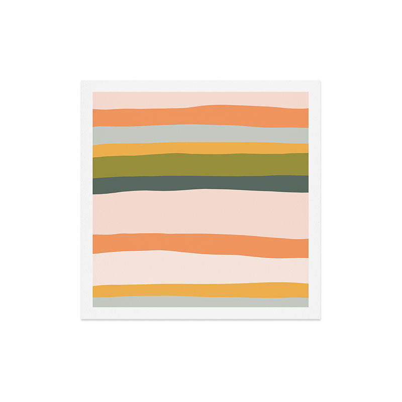 "Dreamy Stripes" Colorful & Fun Children's Stripe Pattern Art Print