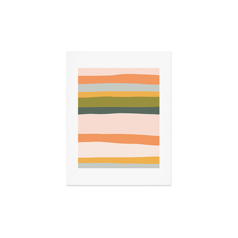 "Dreamy Stripes" Colorful & Fun Children's Stripe Pattern Art Print