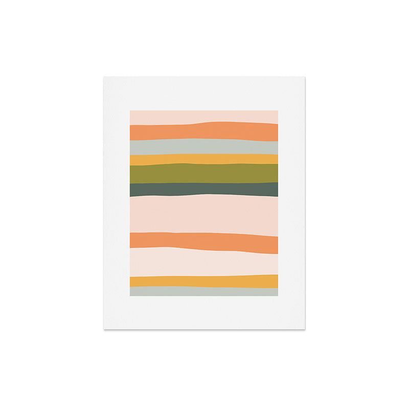 "Dreamy Stripes" Colorful & Fun Children's Stripe Pattern Art Print