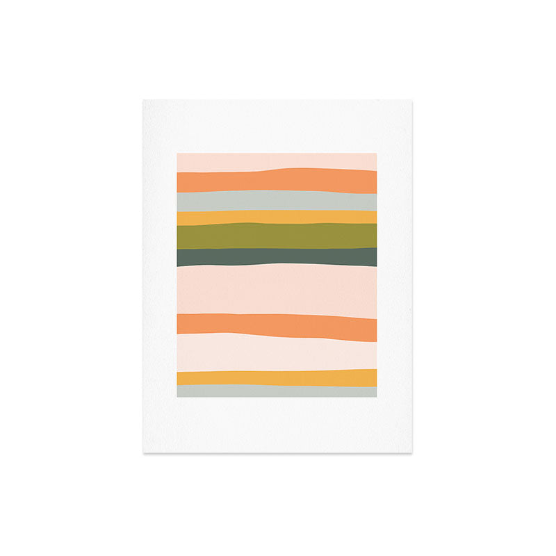 "Dreamy Stripes" Colorful & Fun Children's Stripe Pattern Art Print