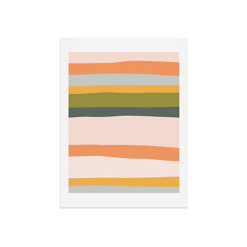 "Dreamy Stripes" Colorful & Fun Children's Stripe Pattern Art Print