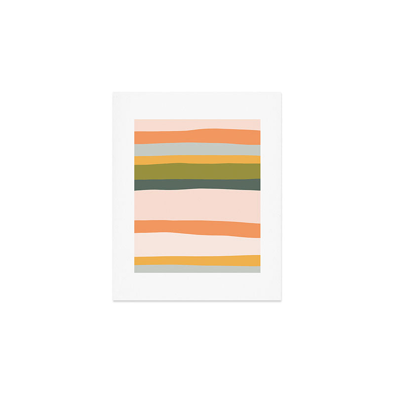 "Dreamy Stripes" Colorful & Fun Children's Stripe Pattern Art Print