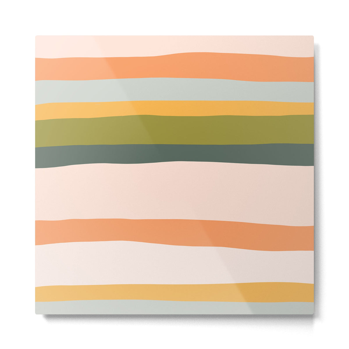 "Dreamy Stripes" Colorful & Fun Children's Stripe Pattern Metal Print