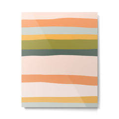 "Dreamy Stripes" Colorful & Fun Children's Stripe Pattern Metal Print