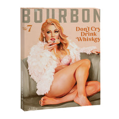 "The Babes Of Bourbon: Don't Cry, Drink Whiskey" Sexy Blonde Pinup Girl Vintage Art Canvas Print
