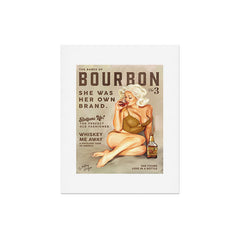 "The Babes Of Bourbon" Pretty Blonde Pin Up Girl Art Art Print