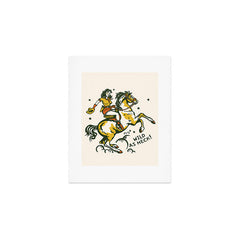 "Wild As Heck" A Cowgirl & Her Horse Art Print