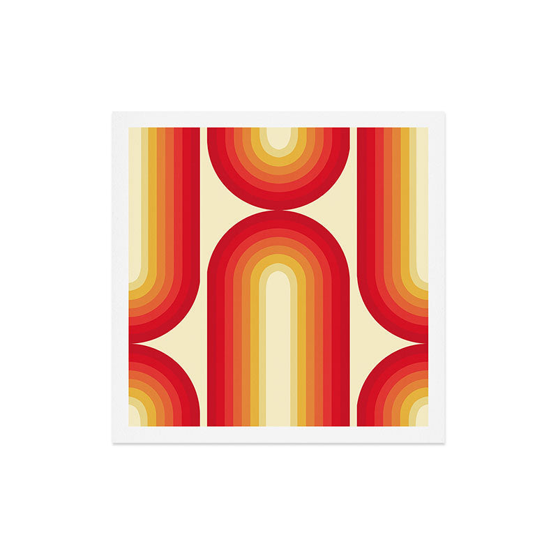 70s Retro Sun Art Print