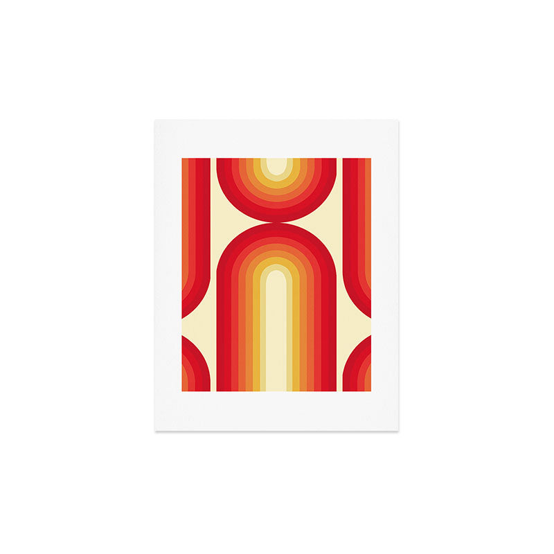 70s Retro Sun Art Print