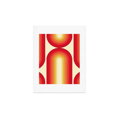 70s Retro Sun Art Print