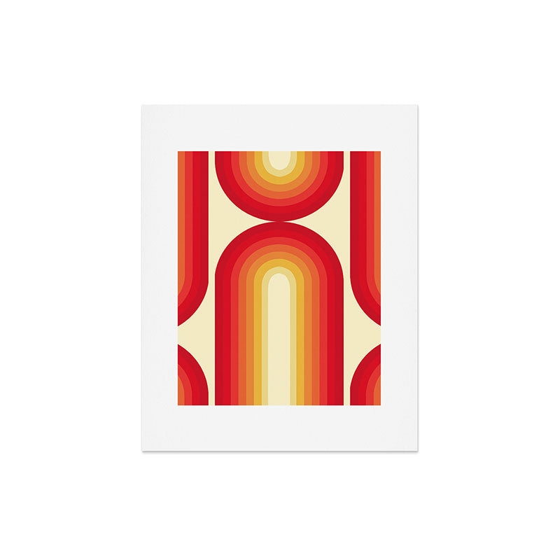 70s Retro Sun Art Print