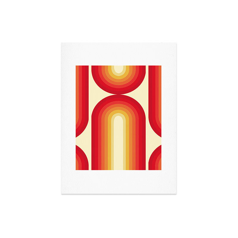 70s Retro Sun Art Print
