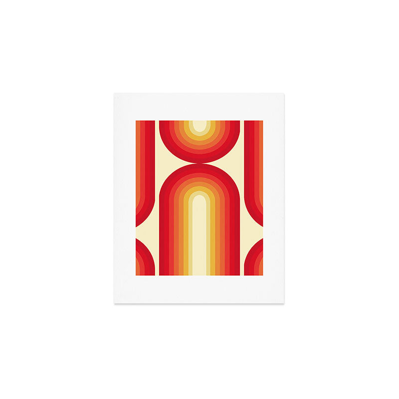 70s Retro Sun Art Print