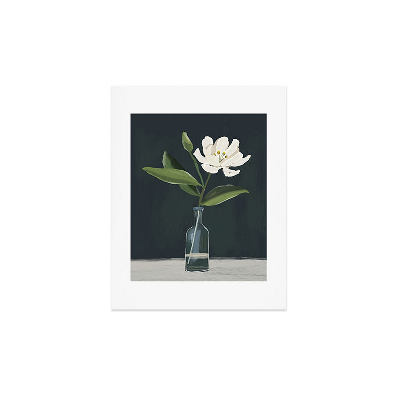 A flower in a vase Art Print