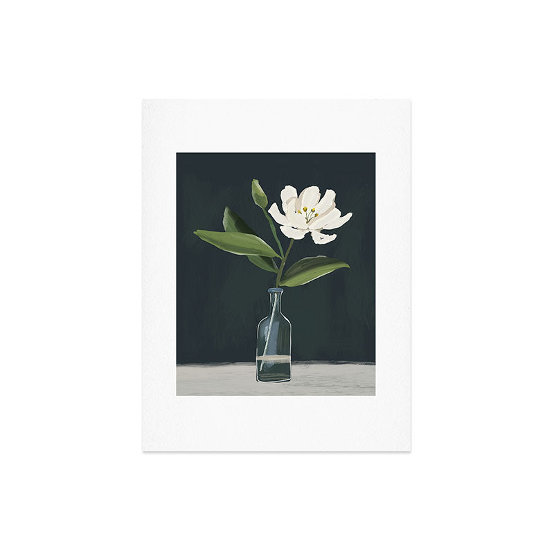 A flower in a vase Art Print