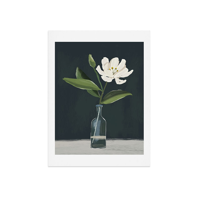 A flower in a vase Art Print