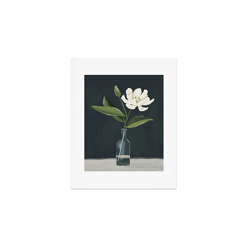 A flower in a vase Art Print