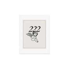 222 Angel Number Poster Art Print