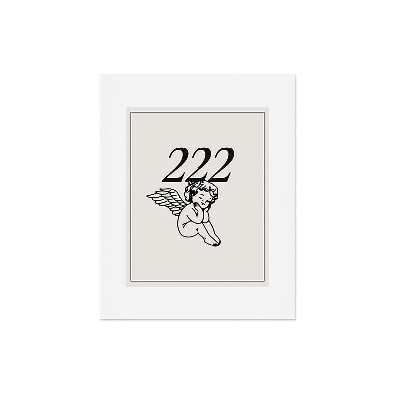 222 Angel Number Poster Art Print