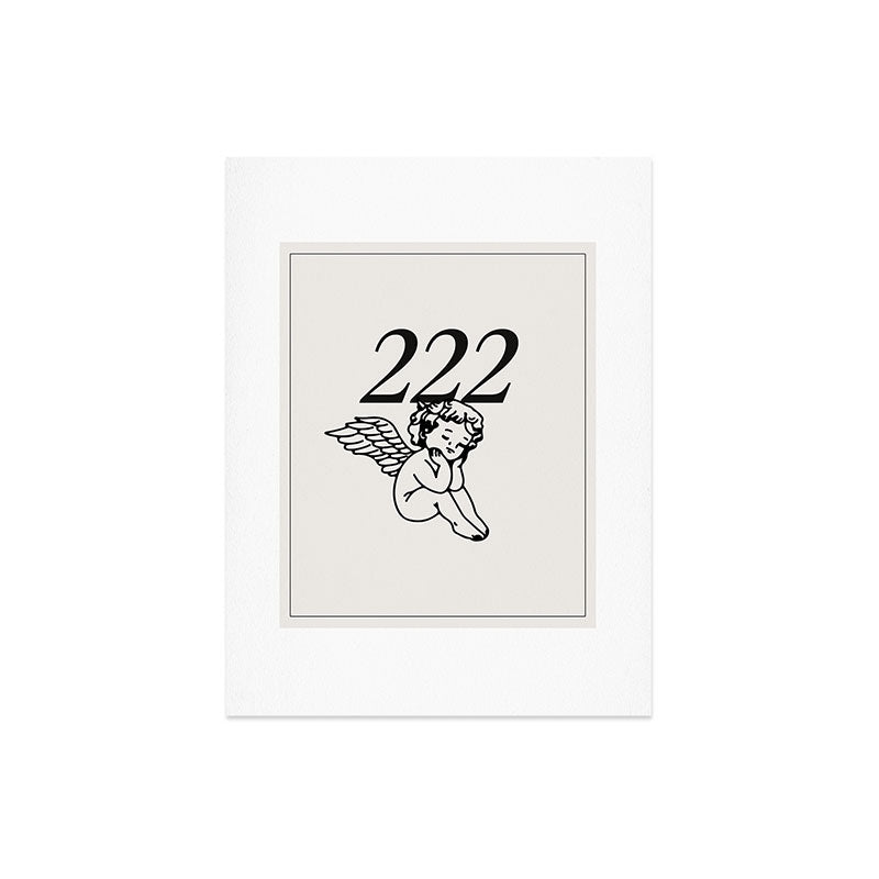 222 Angel Number Poster Art Print