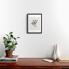 222 Angel Number Poster Framed Art Print