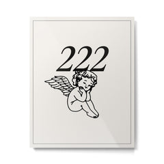 222 Angel Number Poster Metal Print