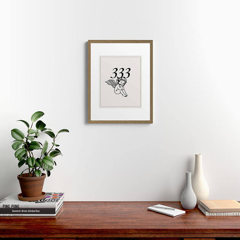 333 Poster Framed Art Print