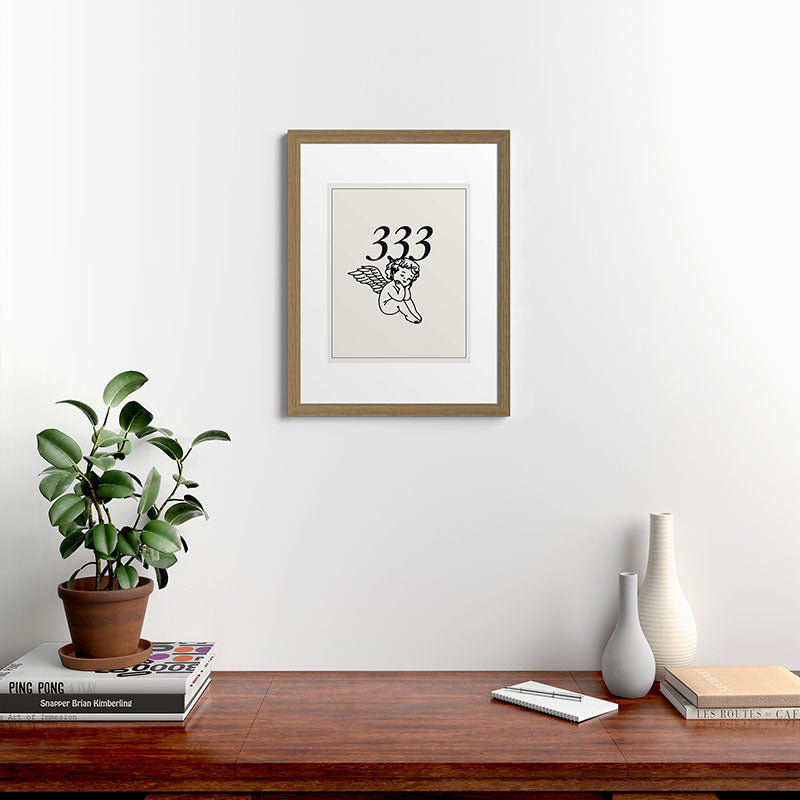 333 Poster Framed Art Print