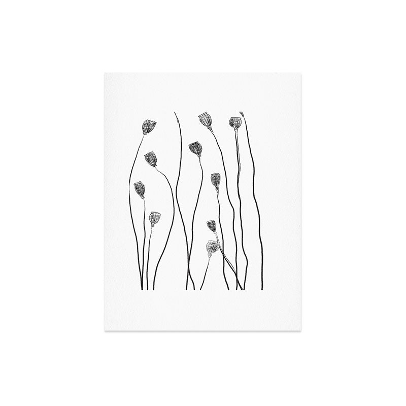 A group of poppy heads Art Print